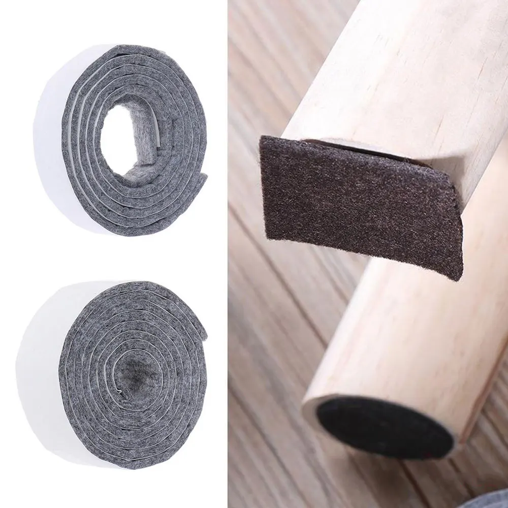 Felt Table Chair Leg Protection Self-adhesive Thickening Felt Foot Pad Cover Shock Absorber Mute Mat Protective Floor Sofa Pad