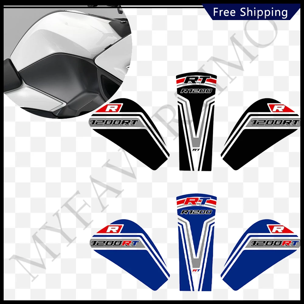 Tank Pad Stickers Trunk For BMW R1200RT R 1200 RT Luggage Aluminum Case Emblem Logo Decal Protector Fairing Protection 2019 2020