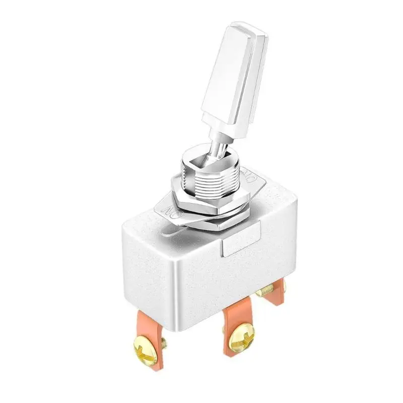 Heavy Duty Metal Toggle Switches 20A Capacity for Vehicle Modification Suitable Harsh Environments Effortless Mounting
