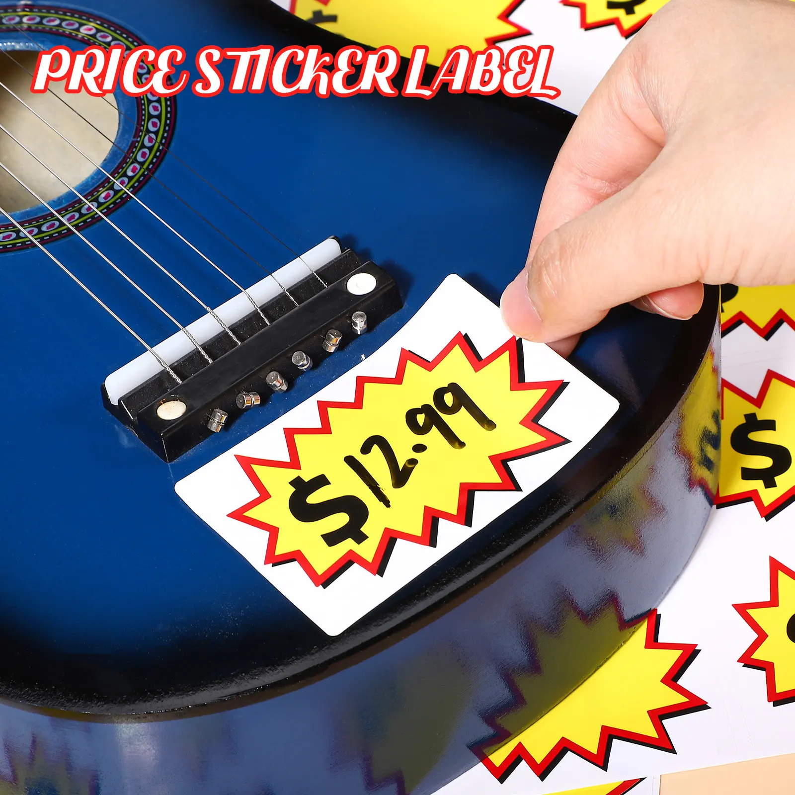 

20 листов этикеток для ценников, пригодных для письма, для розничных магазинов, гаражных распродаж, супермаркетов, распродаж на открытом воздухе, легко наносятся, привлекают внимание