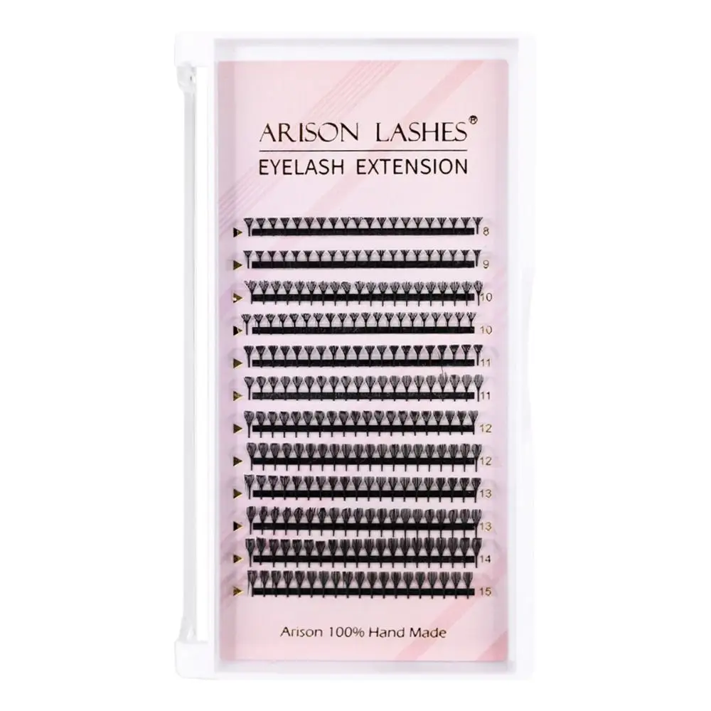 Segmented Leaf Tower False Eyelashes DIY 8-15mix Individual Cluster Eyelashes Large Capacity Leaf Tower Tip Eyelashes Extensions