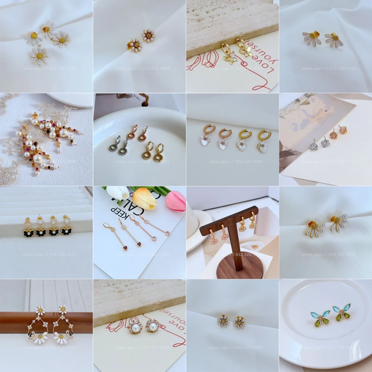 Kate Jewelry Brand Gold Jewelry Stud Earrings For Women Jewelry Christmas Gift For Wife Girlfriend