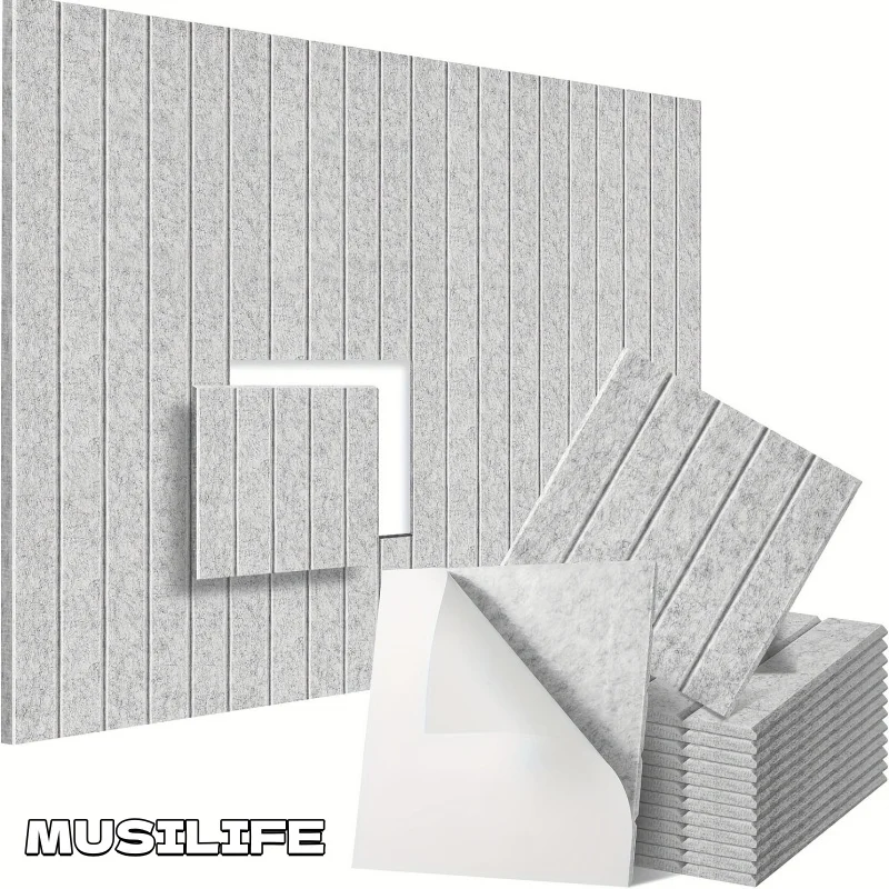 

30×30cm Self Adhesive Felt Wall Stickers Durable Wall Soundproof Board for Home Recording Studio Acoustics Easy Paste Home Decor