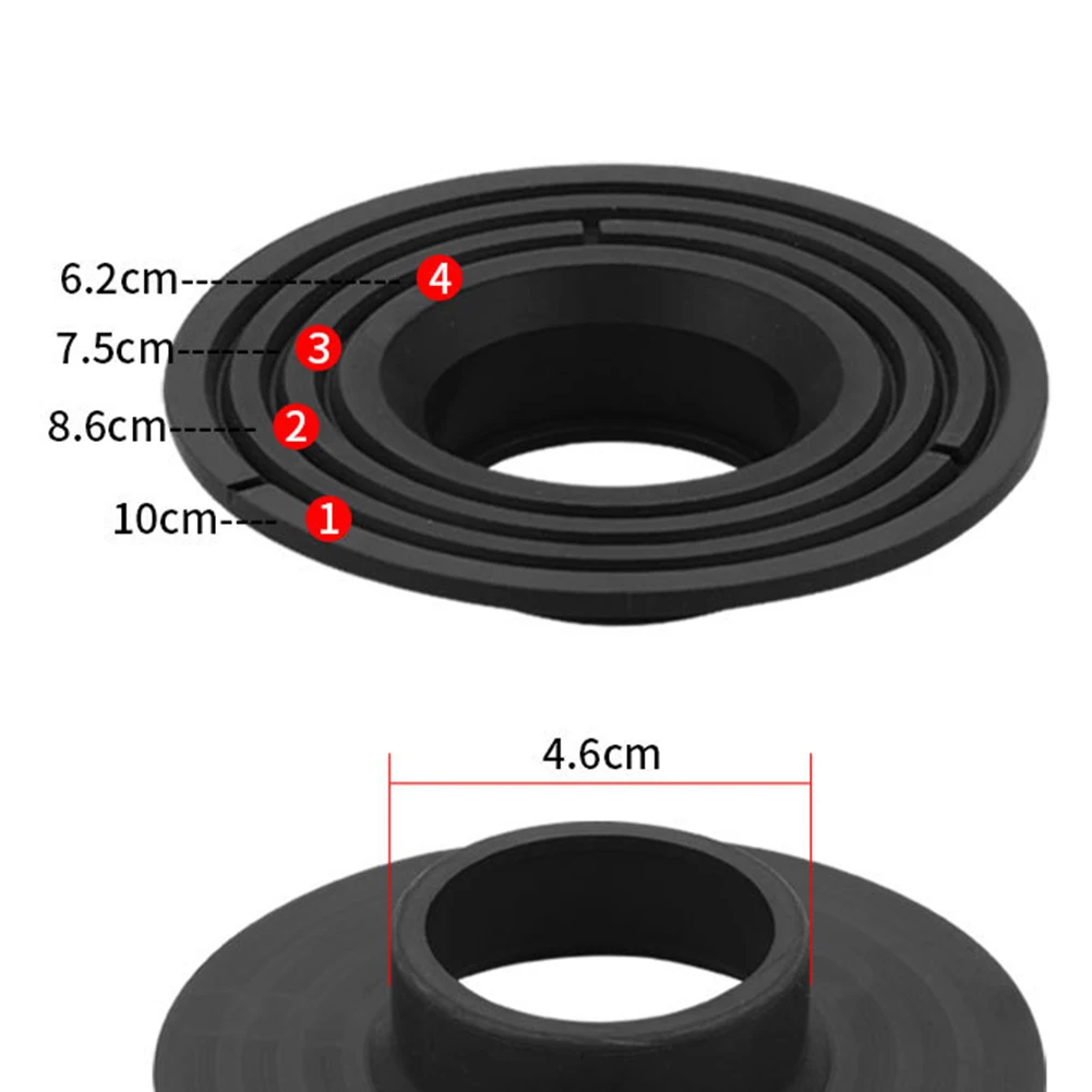 Floor Drain Reducer Silicone Adaptador, Início Acessórios de encanamento, 2 em 4 no buraco, 1PC