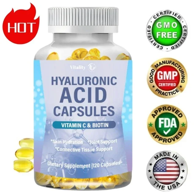 Vitality Hyaluronic Acid Capsules To Promote Joints, Youthful Healthy Skin and Support Healthy Connective Tissue