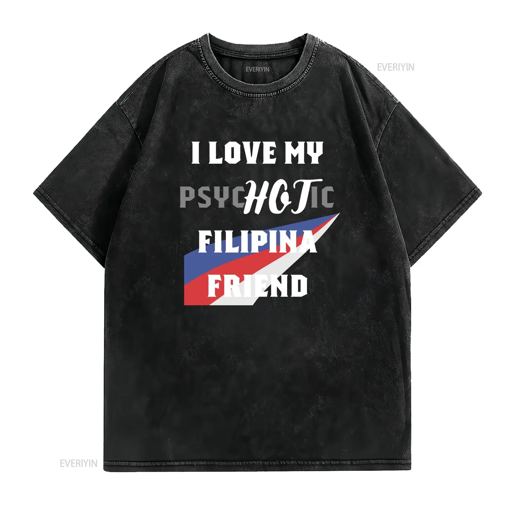 قميص مضحك لصديق filipina صديقته لطيف T فرحان Pinay BFF الفلبين تي شيرت هدية لفرقة ساخرة عتيقة مغسولة