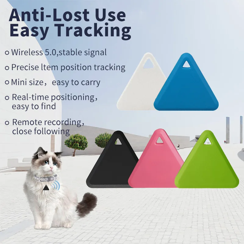 Triangle Bluetooth anti loss device, intelligent bidirectional search for buzzing alarm, wallet, key anti loss device