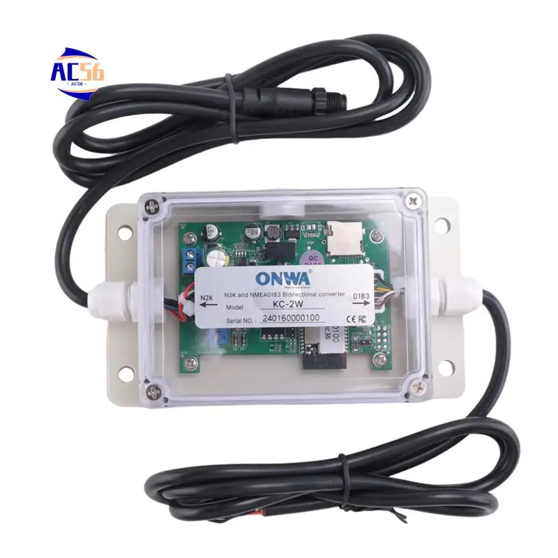 

AC56-KC-2W NMEA2000 And NMEA0183 Bidirection Converter IPX67 Waterproof DC 9-30V Bi-Directional Converter Car Accessories