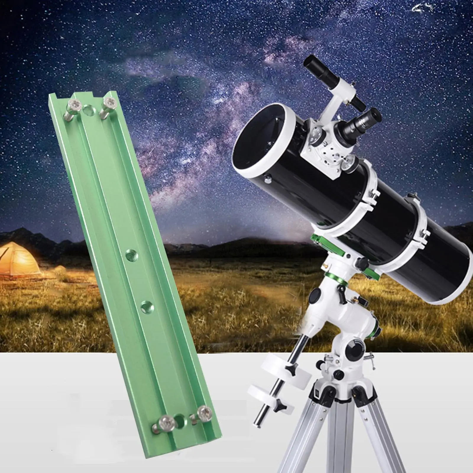 Picture 7: Dovetail Plate 21cm Metal Mount Adapter with Screws for Telescope Equatorial Tripod and Eyepiece Attachment