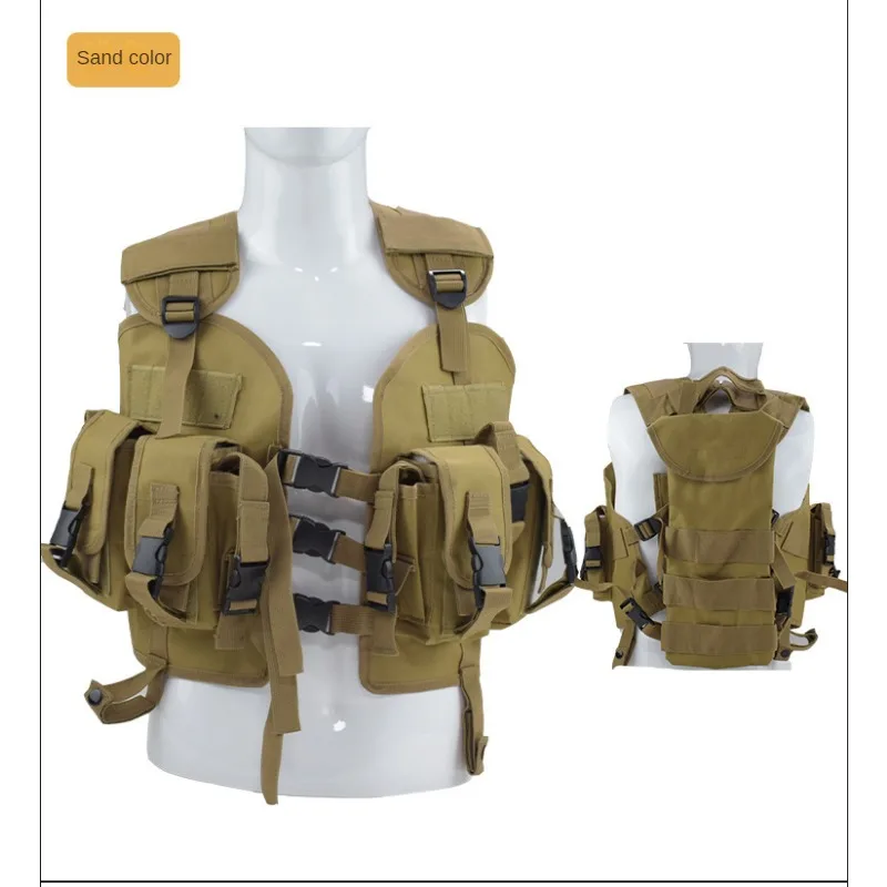 Gilet tattico con sigillo leggero borsa per l'acqua gilet da combattimento mimetico all'aperto alpinismo equitazione pesca tuta da allenamento multitasche