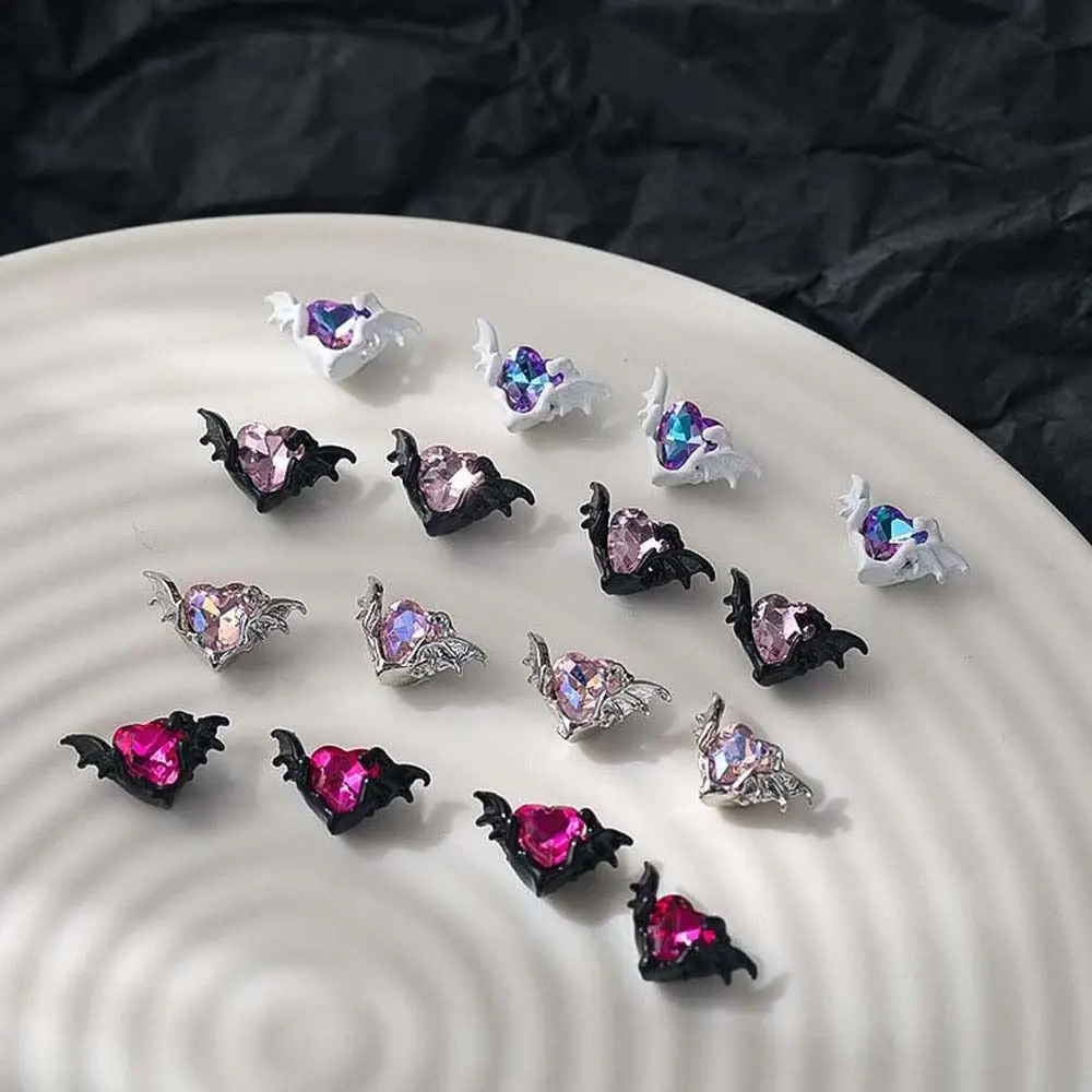 5 قطعة/المجموعة مانيكير المواد هالوين شيطان القلب مسمار زينة هالوين مسمار الفن سحر هالوين مسمار الملحقات #4