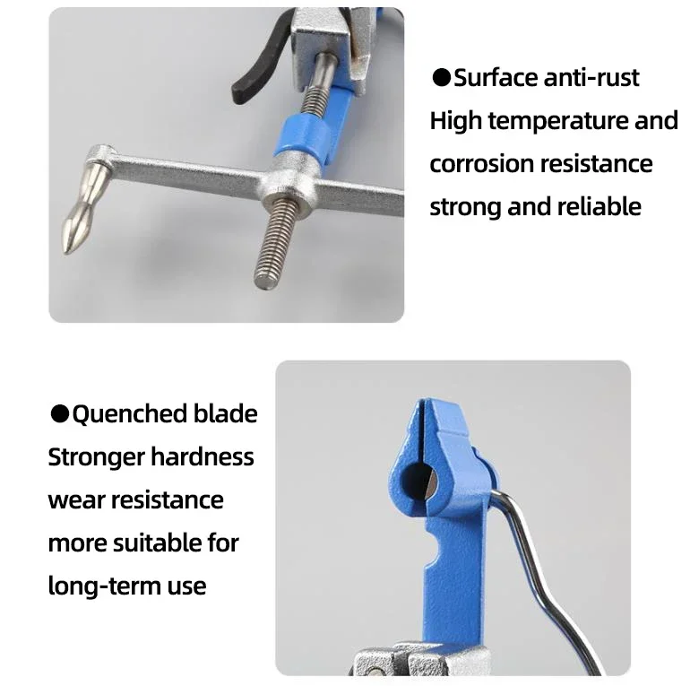 Stainless Steel Cable Tie Gun Screw Type Hand-cranked Tool Cable Tie Pliers Steel Belt Reel Tightening Cutter Fastening Strap