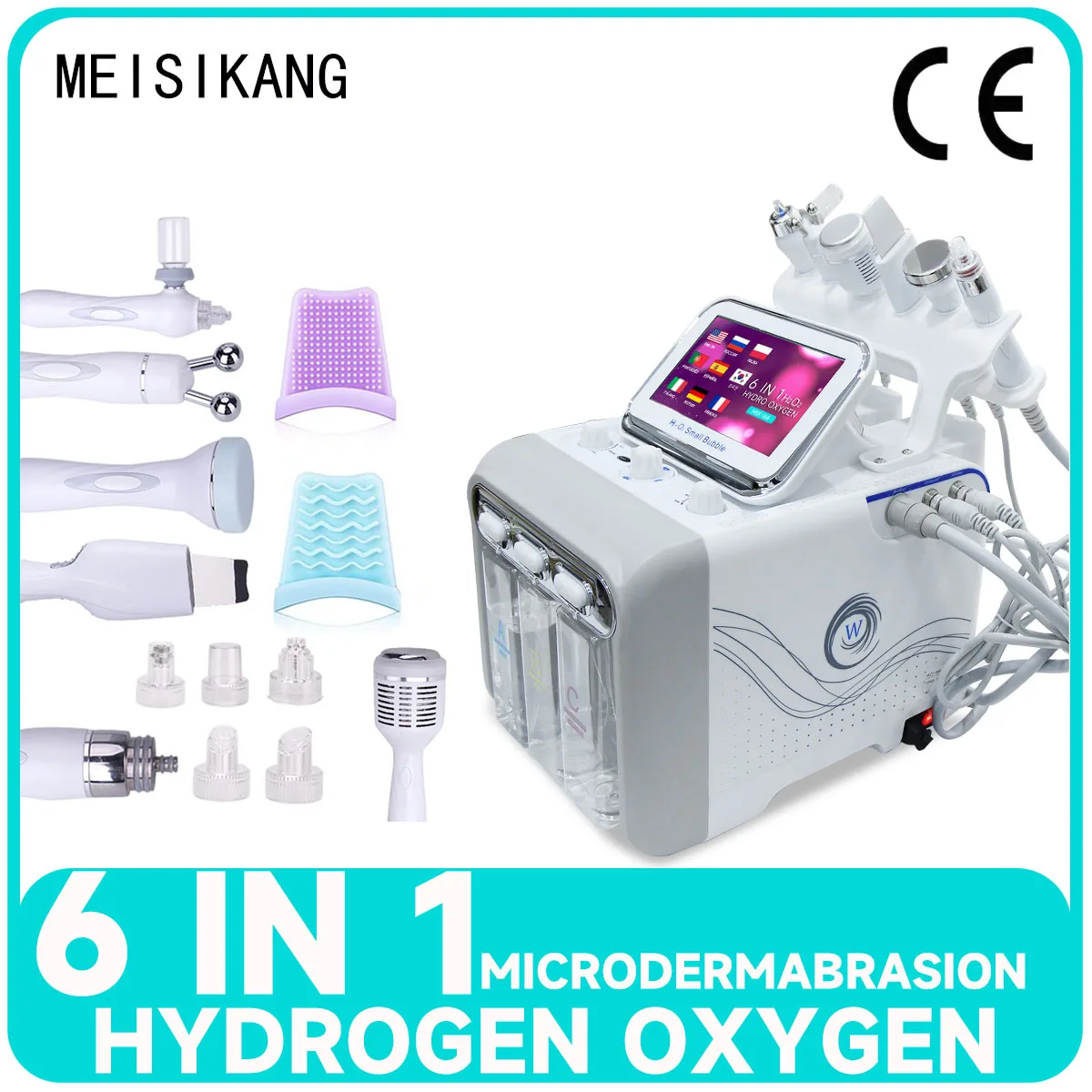 MEISIKANG Dermabrasion Facial Professional Bubble Machine Hidrifting Face Cleaning Beauty Device