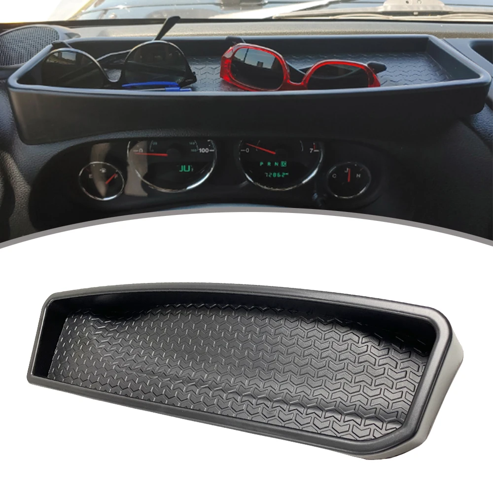 

Dashboard Tray Dash Storage Box Console Tray Phone Key Organizer Container For jeep Wrangler JK 2011 2012 2013 2014 2015 - 2017