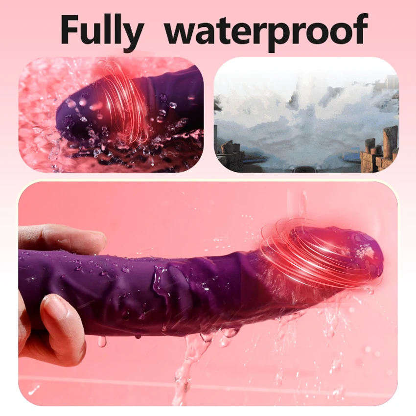 Realistic Dildo Vibrator for Women Sex Toys Clitoris G Spot Anal Stimulator with 10 Powerful Vibration Mode Waterproof Powerful