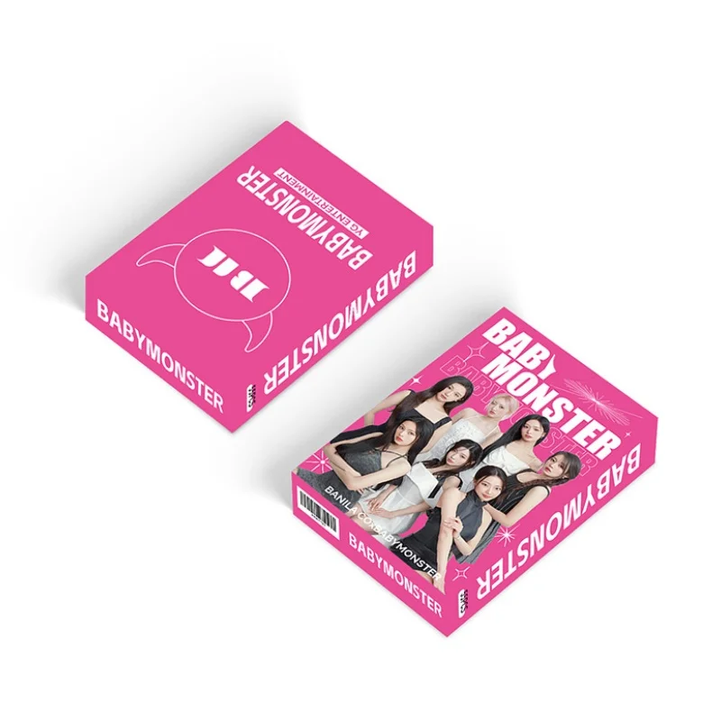 55 unids/set BABYMONSTER Idol nuevo álbum serie HD Printd tarjetas fotográficas CHIQUITA PHARITA RUKA AHYEON ASA RORA HARAM Lomo tarjeta regalo para seguidores