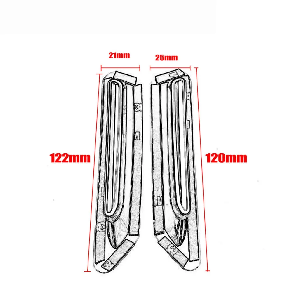 Decorazione dello sfiato del radiatore dell'aria del rivestimento della scanalatura del radiatore del motociclo per HONDA Golden Wing GL1800 GL 1800 2018 2019 2020