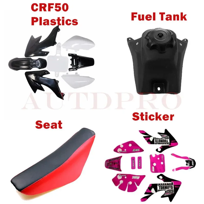 TDPRO Motorcycle Tank or seat Plastic Fairing Body Cover or stick For  CRF50 XR50 50cc-160cc SDG SSR Pit Dirt Bike