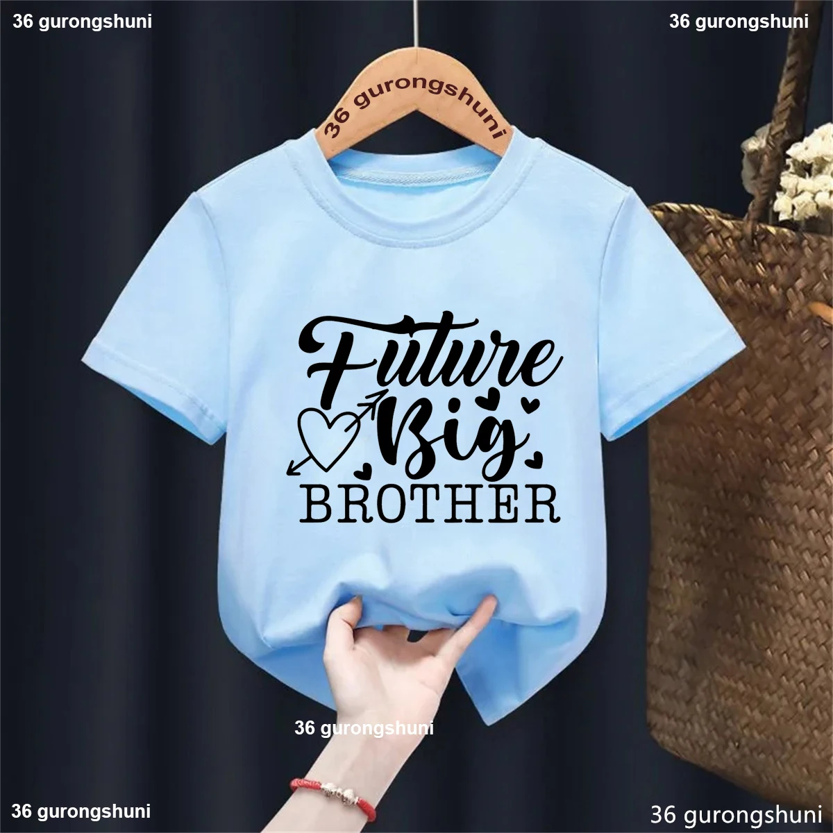 T-shirt imprimé « Future Big Brother » pour enfants – T-shirt pour enfants « Will Become Big Brother » – T-shirt pour bébé – T-shirt pour garçons – Annonce de naissance