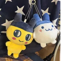 Tamagotchi Anime Mametchi Plush Doll Keychain Kawaii Mimitchi Bag Doll Pendant Kuchipachi Cartoon Doll Cute Girly Heart