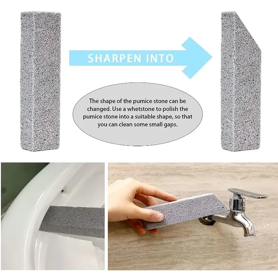 6PCS/Set Pumice Stone For Toilet Cleaning Remove Toilet Bowl Hard Water Rings, Suitable for Cleaning Toilet, Bathroom