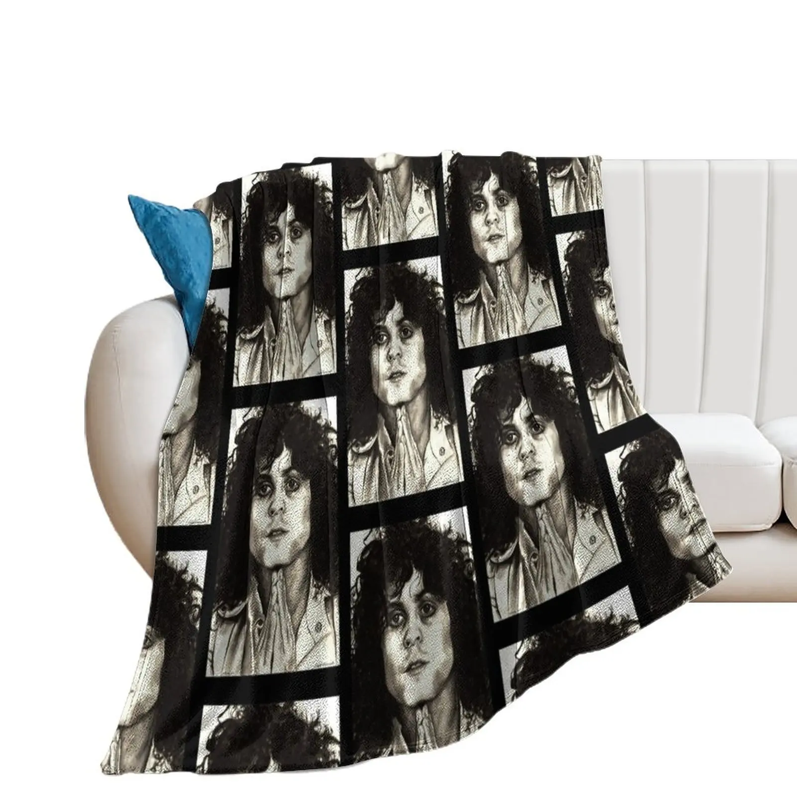 

Marc Bolan Throw Blanket Moving Shaggy Thin Vintage Blankets