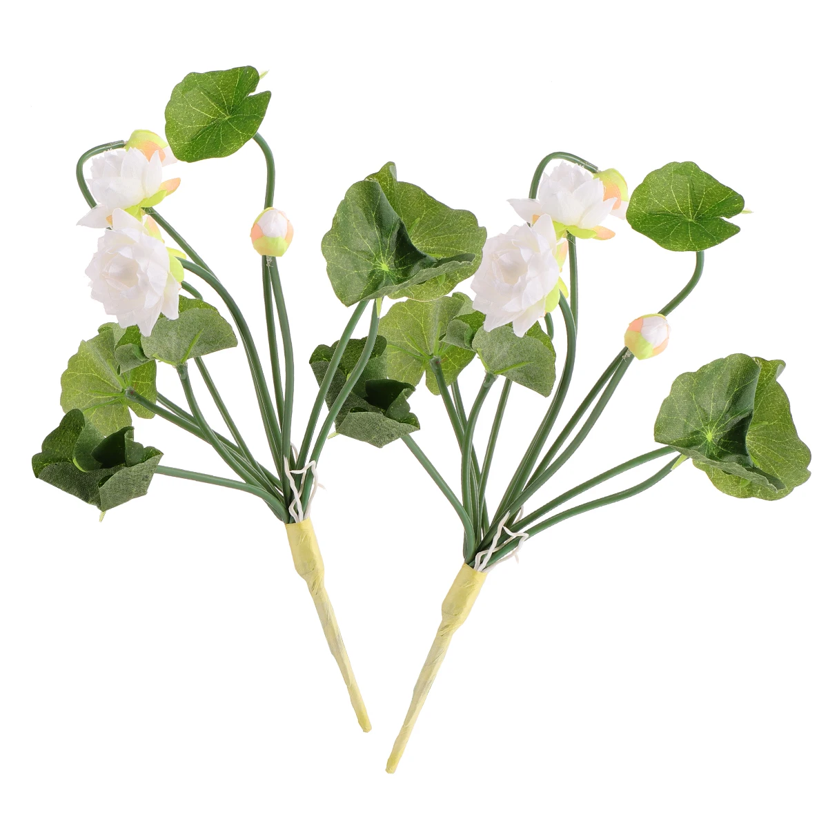 

2 Pcs Decorative Flower Mini Lotus Bride Artificial Flowers Silk Cloth Buds Bouquet