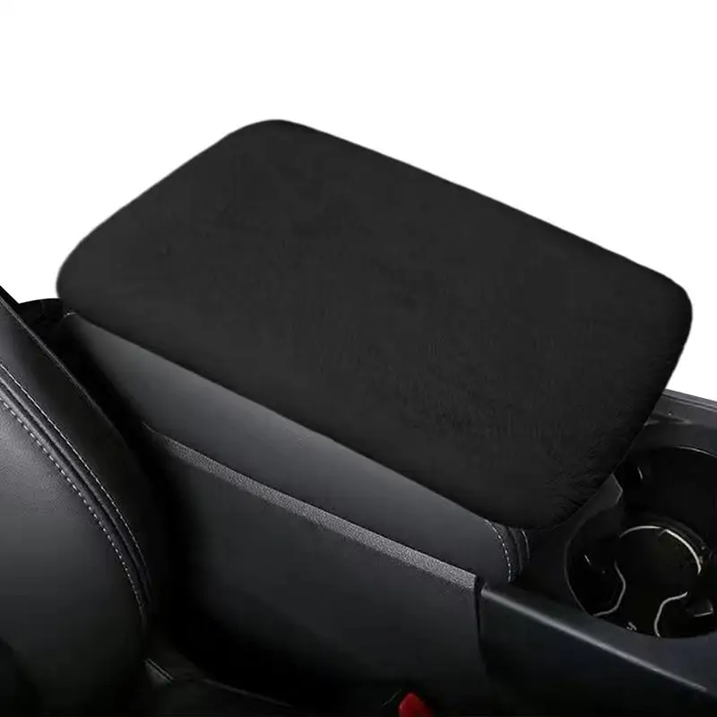 Car Center Console Pad Soft Plush Mat Armrest Box Pads Plush Center Armrest Box Cover Car Armrest Seat Box Cover Decor For Auto