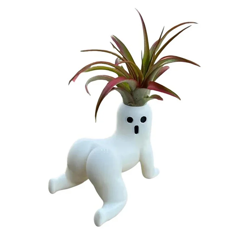 Plant Pots Funny Prank Gift Funny Big Booty Ghost Planter Big Booty Air Plant Display Planter Decoration Flowerpot Decoration