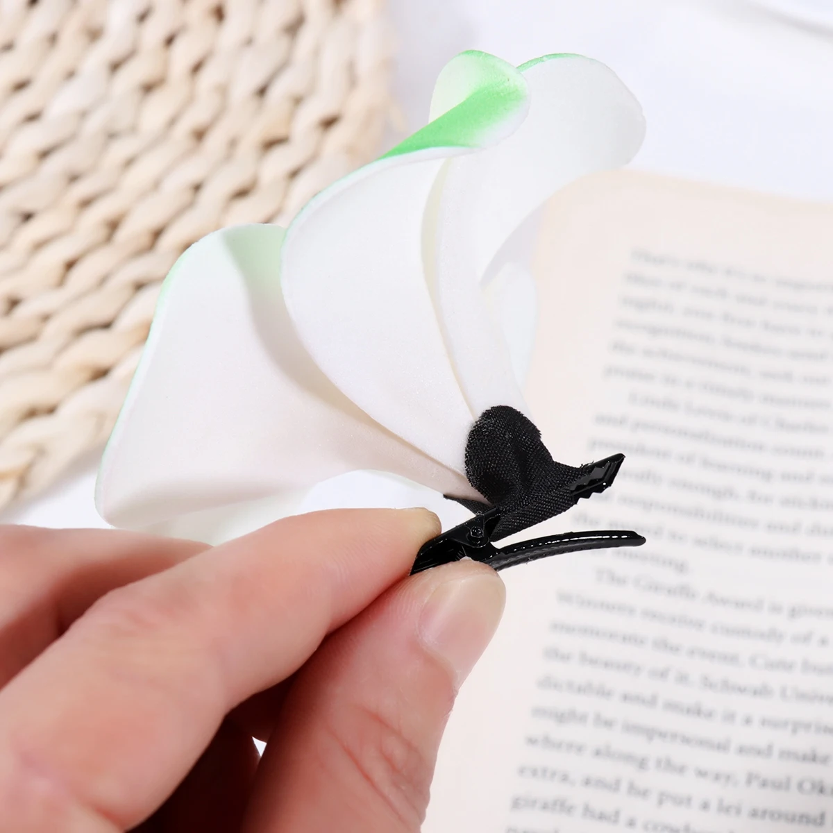 

12 Pcs Hair Clip Pearl Wedding Accessories Stylish Frangipani Child Headb Bang Duck Plumeria Flower Elegant Durable