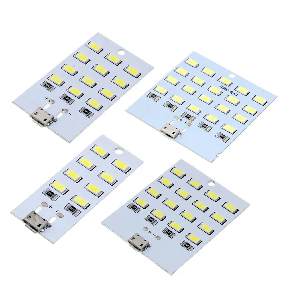 Stlxy high quality 5730 smd 5V 430mA~470mA White Mirco Usb 5730 LED lighting panel USB mobile light Emergency light night light