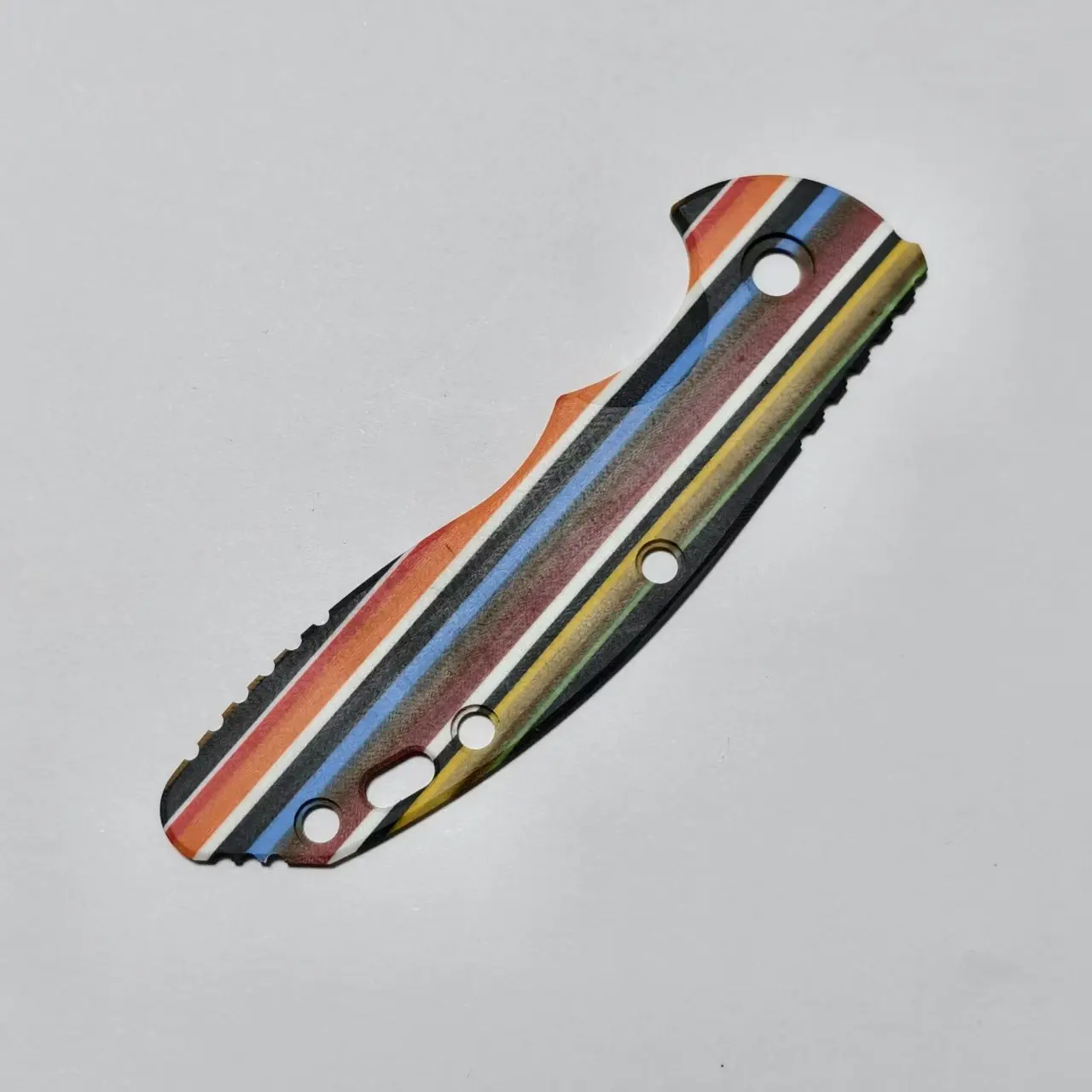 1 Pc Rainbow Color G10 Handle Scale for Rick Hinderer Knives XM18 3.5 Knives