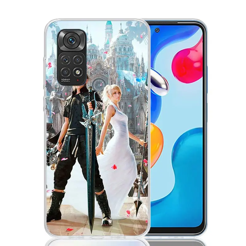 Final Fantasy Anime Phone Case For Xiaomi Redmi Note 13 12S 12 11S 11T 11E Pro Plus 10S 10 9S 9 8T 8 7 Art Customized Coque Capa