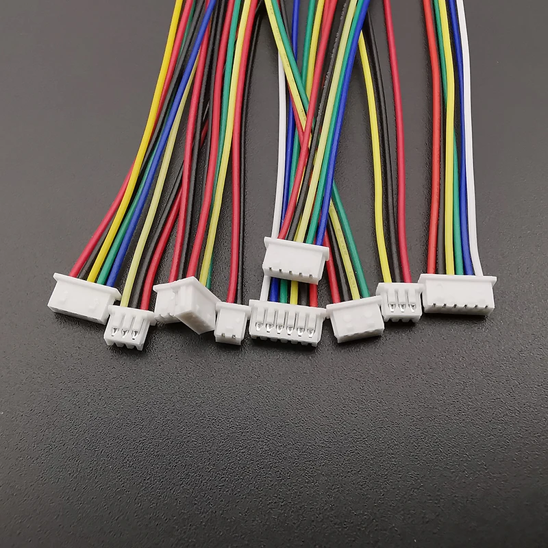 10Sets Mini Kleine Micro JST 1,25mm Pitch Männlich Weiblich Stecker 2/3/4/5/6/7/8 Pin Stecker Mit Terminal Drähte Kabel Buchse 28AWG – Detail 4