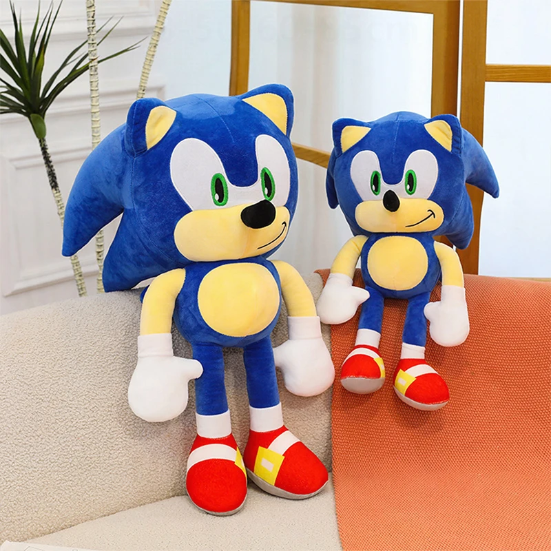 

60 см Kawaii Sonic The Hedgehog плюшевая игрушка Sonic The Hedgehog мягкая кукла милая наполненная подушка с животными для детей подарок на день рождения и Рождество