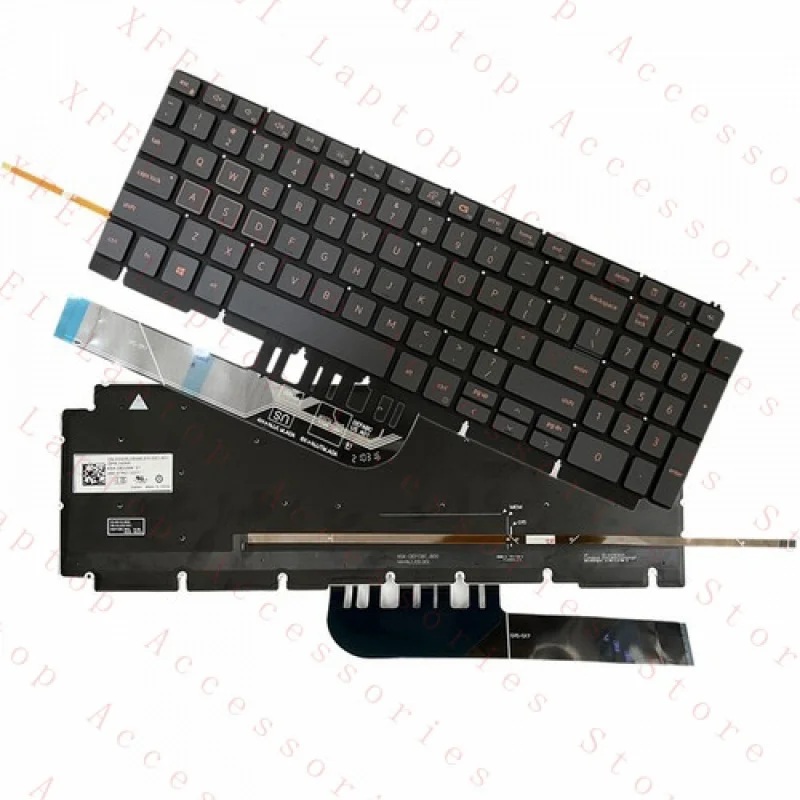 

Клавиатура с оранжевой подсветкой для Dell Inspiron G15 5510 5511 5515 5520, США 0TJ0J6