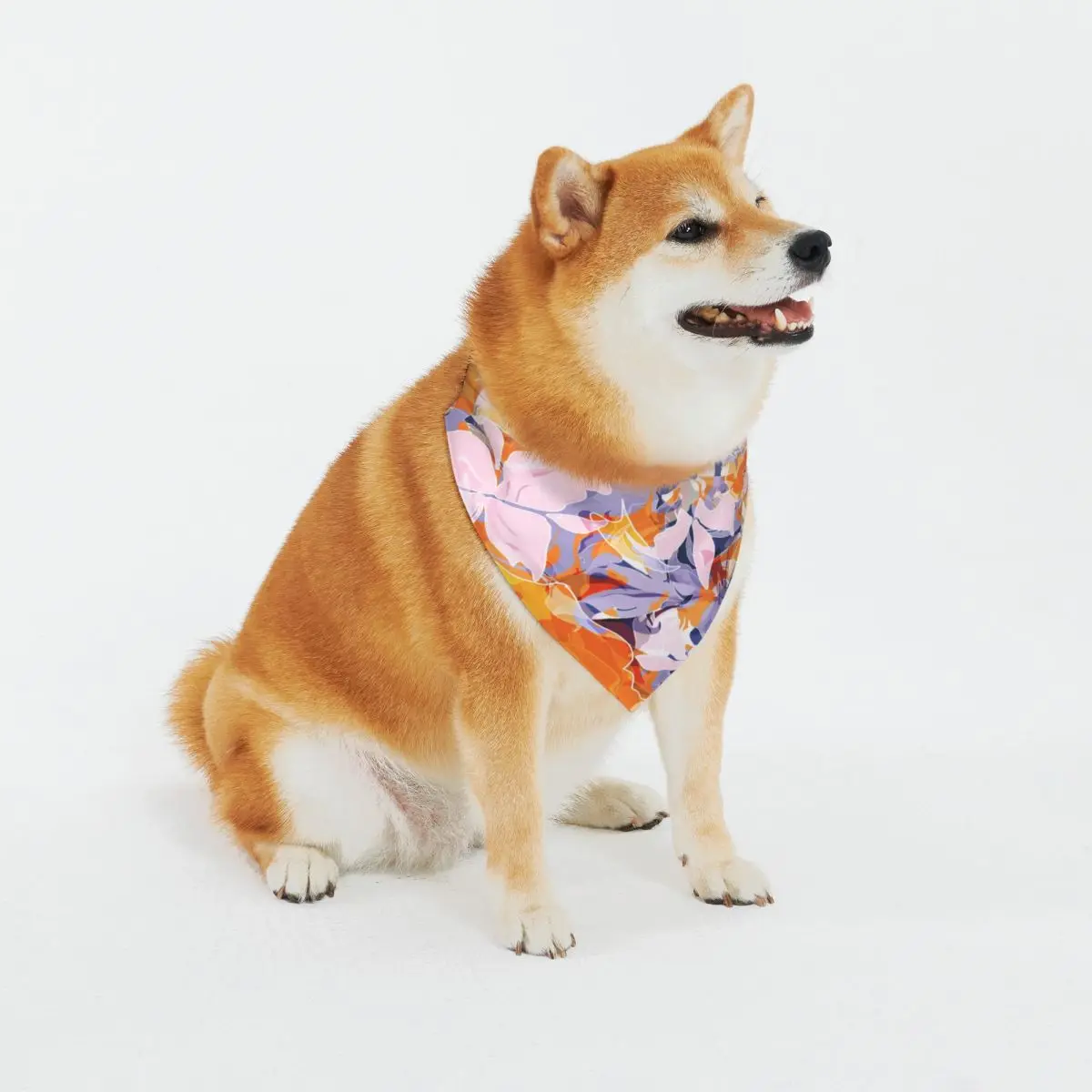 Hermosas flores Bandana para perros al aire libre Baberos para perros bufanda para festivales pañuelo de algodón para cachorros accesorios para perros de verano suministros para mascotas