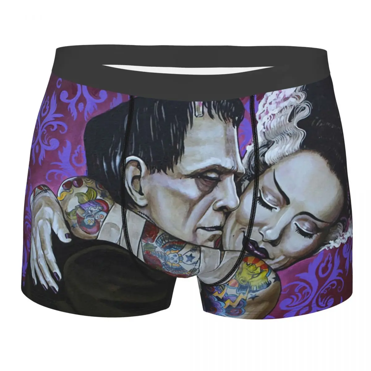 Cool Bride Of Frankenstein Monster Boxers Shorts Panties Men's Underpants Comfortable Spooky Horror Film Briefs Underwear