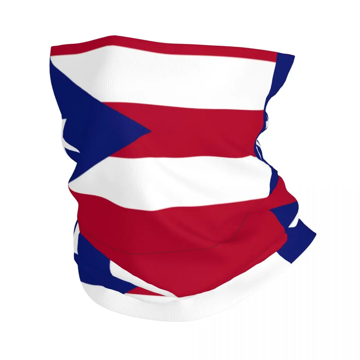 Puerto Rico Flag Bandana Neck Cover Printed Wrap Scarf Multifunction FaceMask Cycling For Men Women Adult Breathable