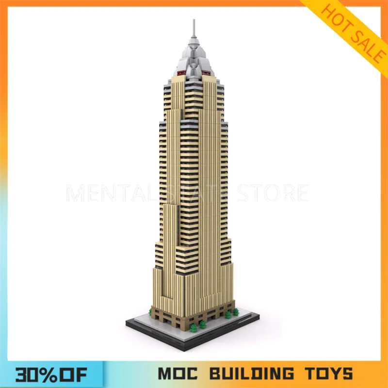 NEW 1494PCS Customized MOC Key Tower Cleveland Building Blocks Technology Bricks Creative Assembly Education Toys Holiday Gifts