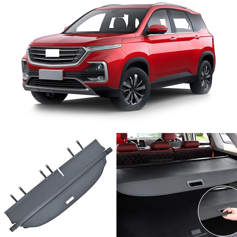 Car modified Accessories For Chevrolet Captiva 2019-2023 Wuling Almaz BLACK Rear Trunk Shield Cargo Cover Shade Security Shelf