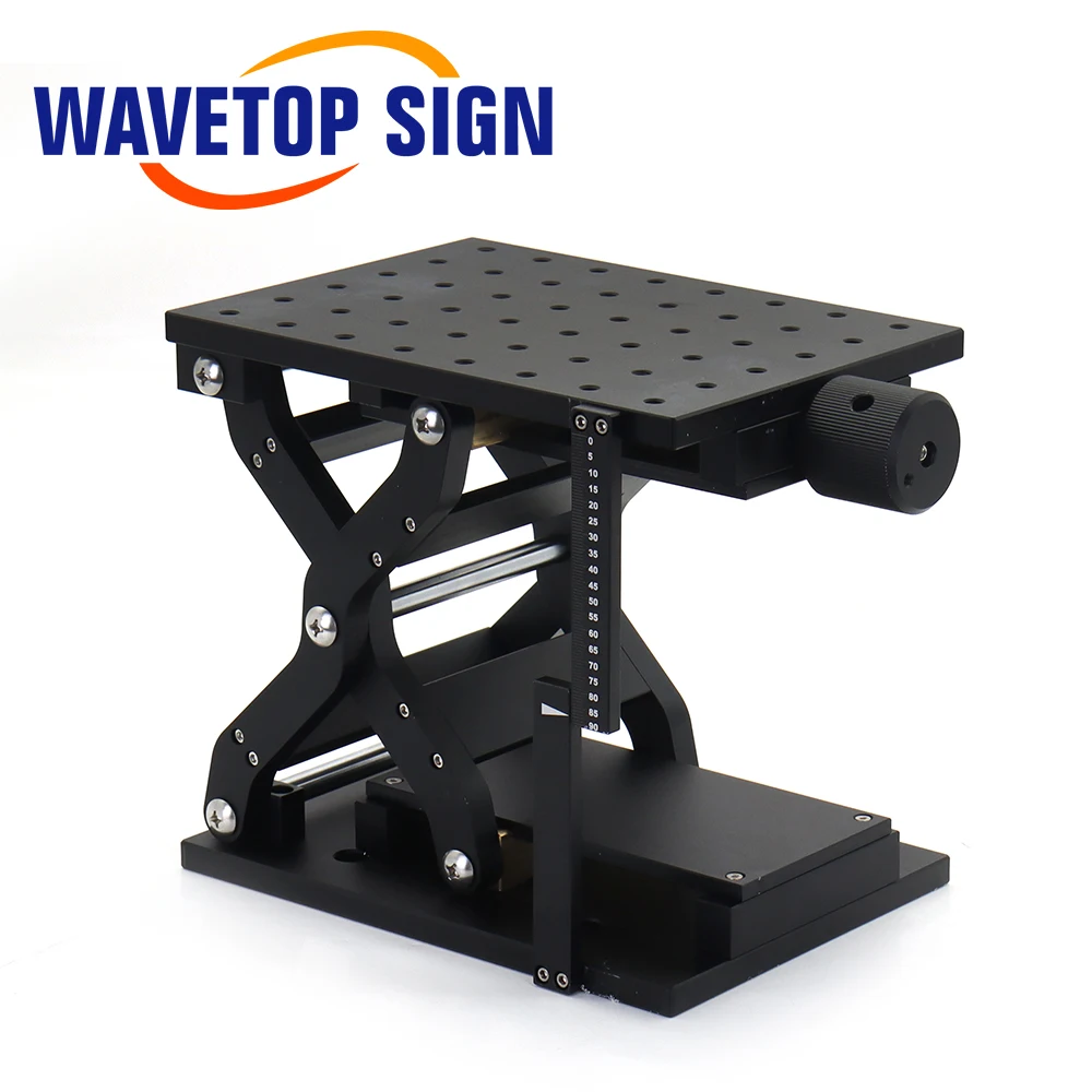 SignkoRay 1D Piano di lavoro mobile Ascensore 120mm/90mm Tavolo portatile Custodia per armadio Parte fai da te per macchina per marcatura laser