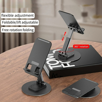 360° Rotation Desk Phone Holder Bracket For iPhone iPad Samsung Xiaomi Folding Lazy Desktop Adjustable Smartphone & Tablet Stand