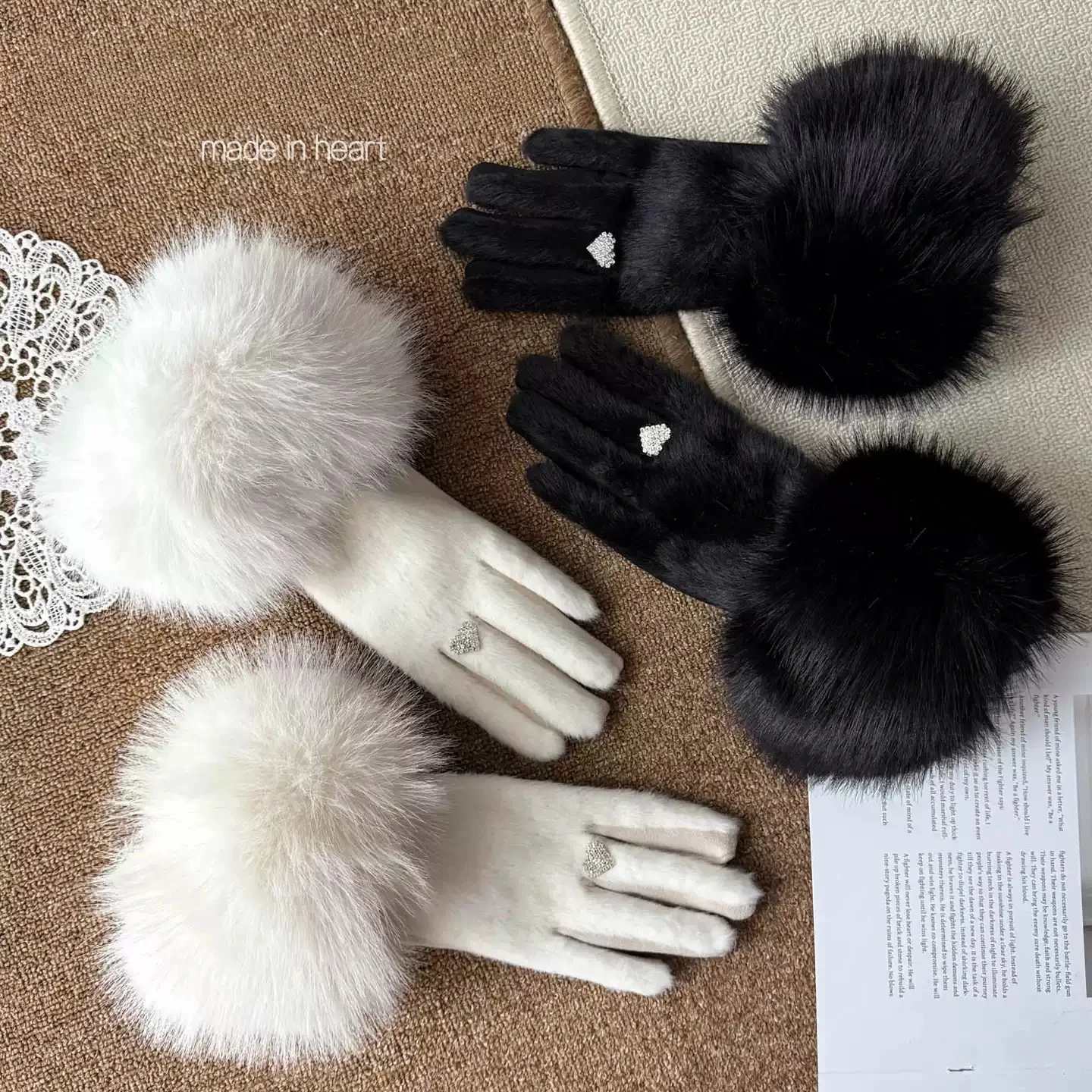 gants-de-luxe-pour-femmes-ornes-de-strass-en-forme-de-cœur-avec-manchette-en-fourrure-epaisse-amovible-doublure-en-polaire-chaude-gants-d'hiver-a-doigts-entiers-pour-la-conduite-en-exterieur