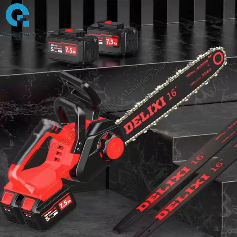 

Electric saw rechargeable outdoor lithium electric motor saw household small handheld chainsaw