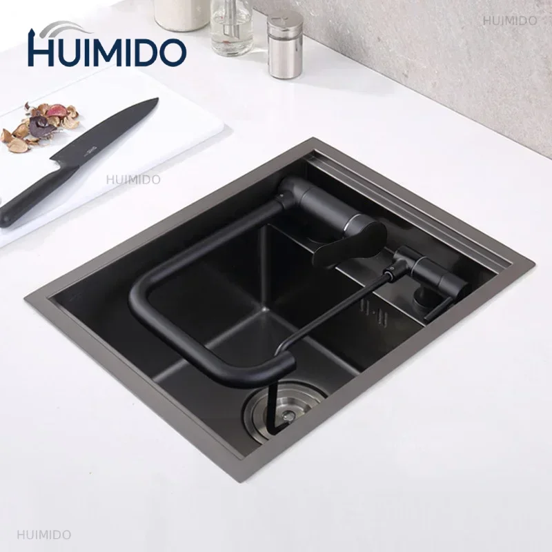 fregadero-de-acero-inoxidable-pequeno-con-cubierta-oculta-para-cocina-individual