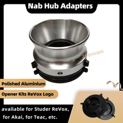 1 Pair NAB Hub Adapters Professional Polished Aluminum Alloy 10 Inch Opener for Studer ReVox for Akai for Teac new