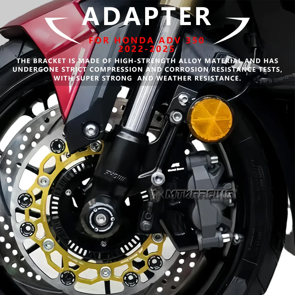 

MTKRACING For HONDA ADV 350 2022-2025（300MM）Motorcycle Front Wheel Brake Disc Rotor Brake Calipers Pump Adapters Accessories