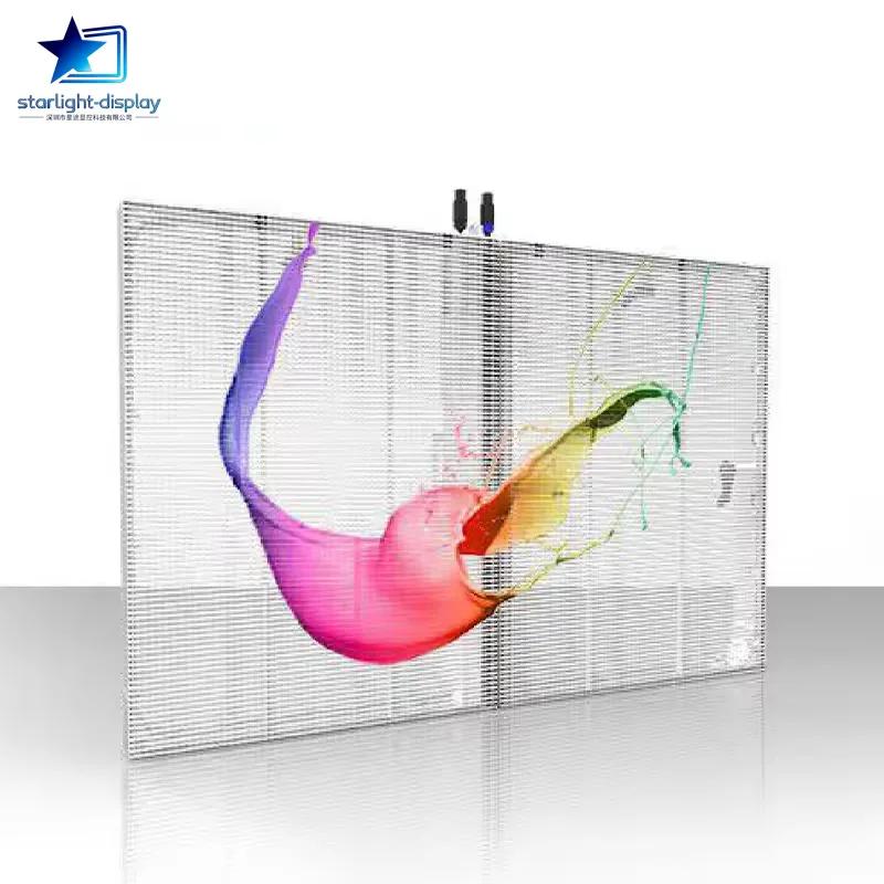 High Resolution Led Transparent Screen HD Advertising See Through Transparent Display For Home Theater Shopping Mall P3.91