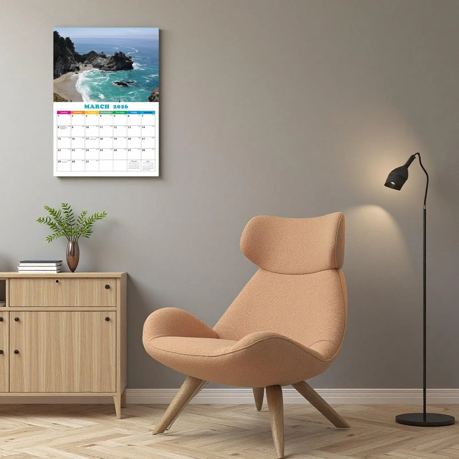 Wall Calendar Wall Photo Calendar 2026 Hangable Agenda Creative Schedule Organizer For Daily Business Appointment Homeschool